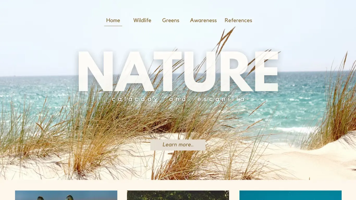 Nature - Published Fashion Outlet Website
