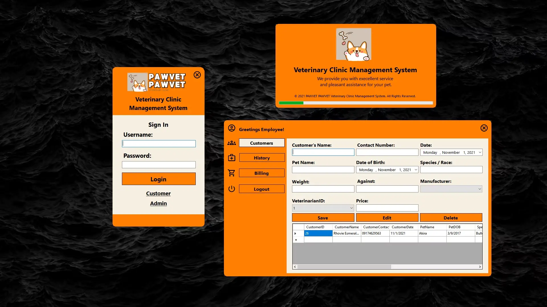 PawVet - Veterinary Clinic Management System