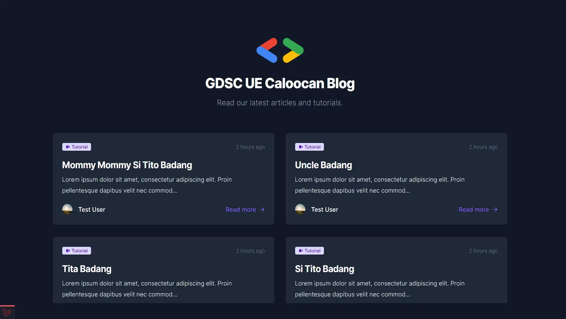 Talaan - Laravel Organization Blog Application