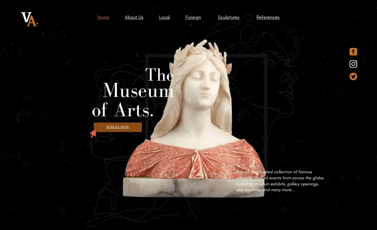 VarArts - Issued Musuem Outlet Website