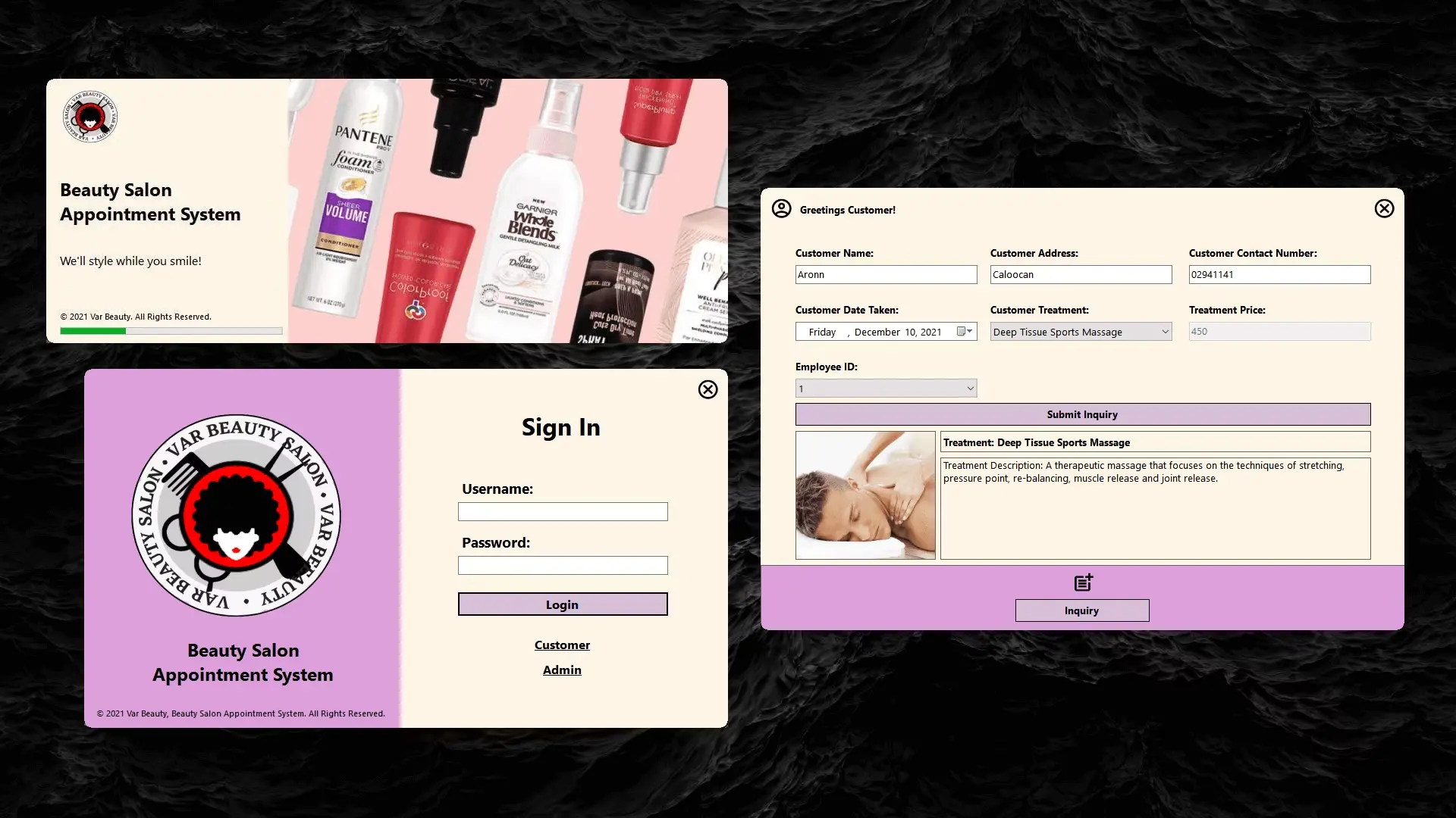 VarBeauty - Beauty Salon Appointment System