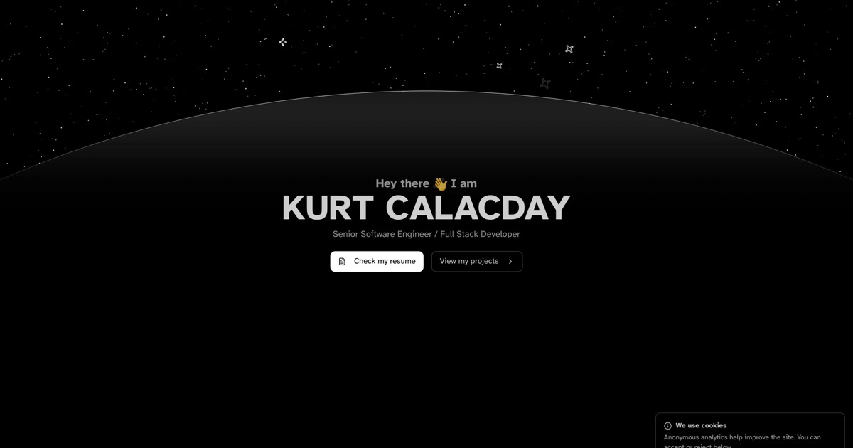 Personal Online Portfolio Website