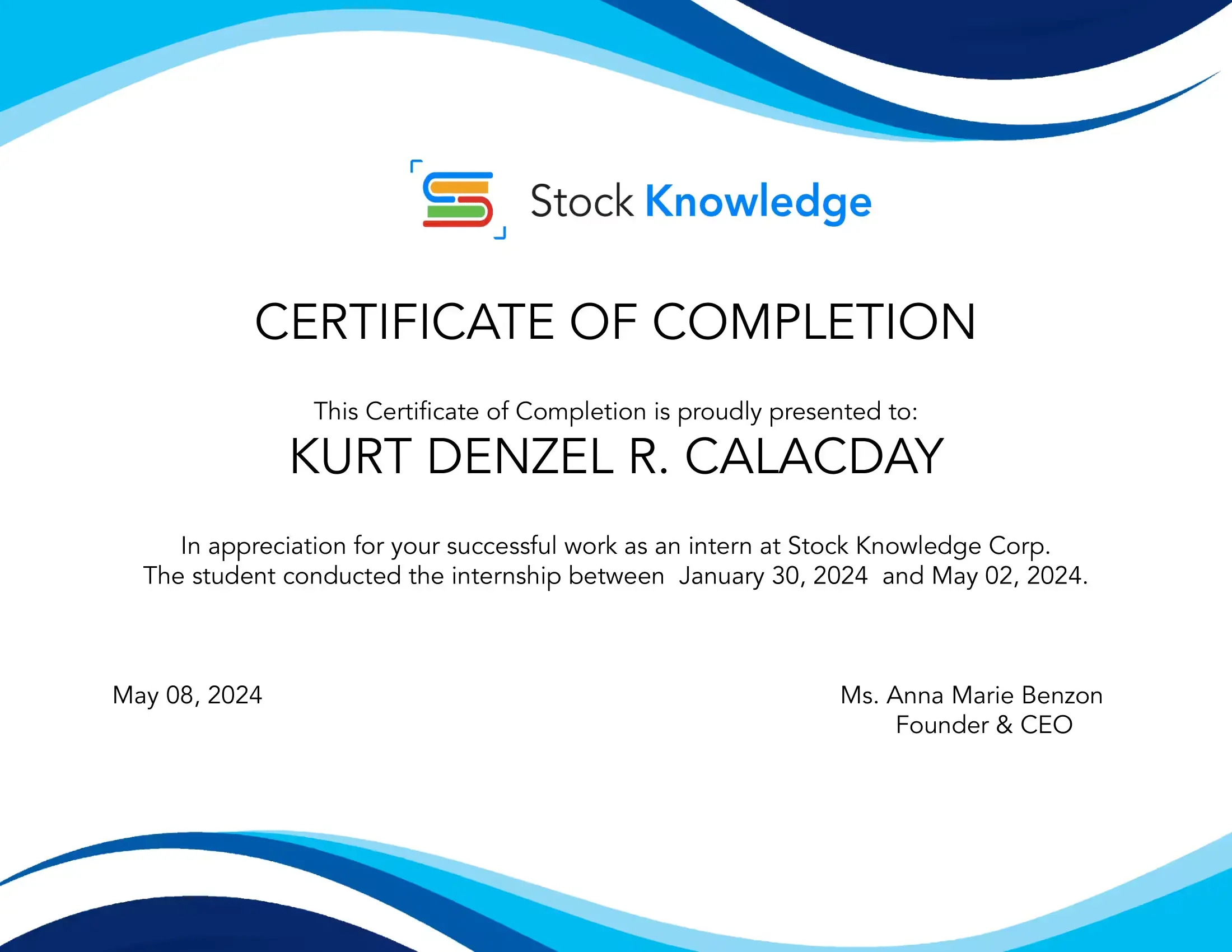 COC Certificate